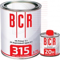 BCR 315 2К грунт HS 5:1 серый 0,75л+0,15л BCR 315 2К грунт HS 5:1 серый 0,75л+0,15л
