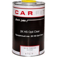 C.A.R.FIT 7-230-1000 + 7-330-0500 2К прозрачный лак HS Opti Clear + отвердитель C.A.R.FIT 7-230-1000 + 7-330-0500 2К прозрачный лак HS Opti Clear + отвердитель