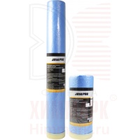 JETA_PRO 5600950 маскирующая пленка с клейкой лентой синяя, рулон 0,9х33м JETA_PRO 5600950 маскирующая пленка с клейкой лентой синяя, рулон 0,9х33м