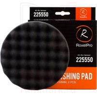 ROXELPRO 225550 полировальник поролоновый рифленый на липучке черный 150x25мм ROXELPRO 225550 полировальник поролоновый рифленый на липучке черный 150x25мм
