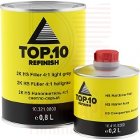 TOP.10 2К акриловый грунт Fuller HS 4:1 серый TOP.10 2К акриловый грунт Fuller HS 4:1 серый