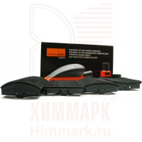WiederKraft WDK-1412 шлифовальный набор для изогнутых поверхностей (блок с пылеотводом 70х125мм, 4 насадки)