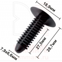 HOLEX 10674-1 клипса автомобильная(15975244) GM черная