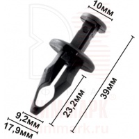 HOLEX 10168 клипса автомобильная (10157900, 11517803) GM