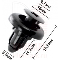 HOLEX 10215 клипса автомобильная (30008324, 0940907325) GM